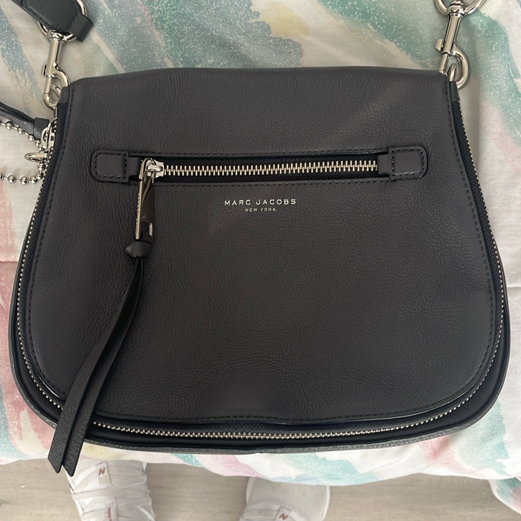 Marc Jacobs Recruit Nomad Saddlebag In Shadow